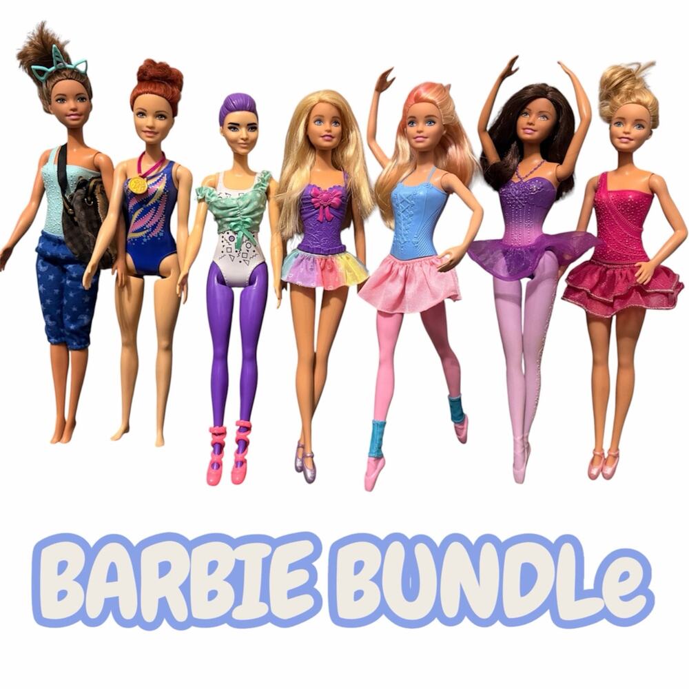 Ballet & Gymnist Barbie Bundle! 7 Dolls